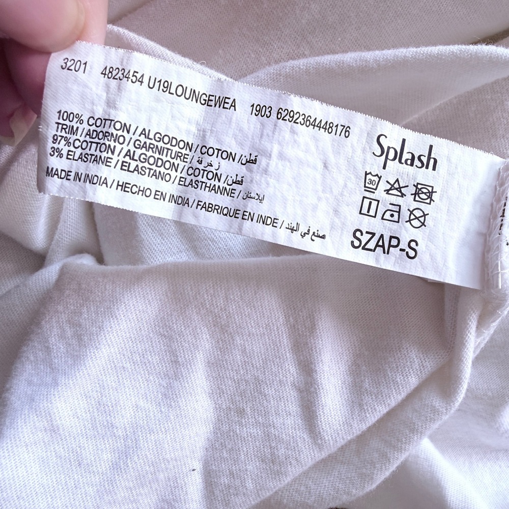 Adrenaline Script Graphic T-Shirt White Small Short Sleeve Crew Neck Cozy Sporty - Picture 5 of 10